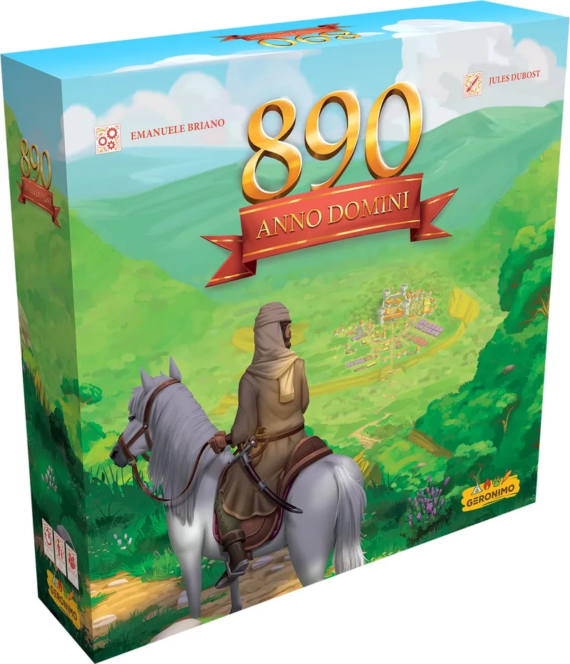 890 Anno Domini - Geronimo Games - Bordspel - vanaf 10 jaar oud - van 2 tot 4 spelers - strategische spel from Geronimo Games – box