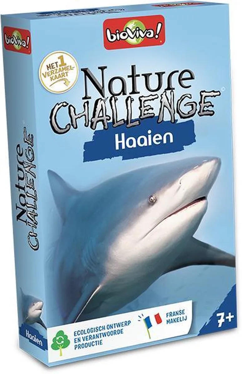 Bioviva Nature Challenge - Haaien - GERONIMO GAMES - Bioviva - kaartspel - vanaf 7 jaar oud - collectie kaart de Geronimo Games – boîte