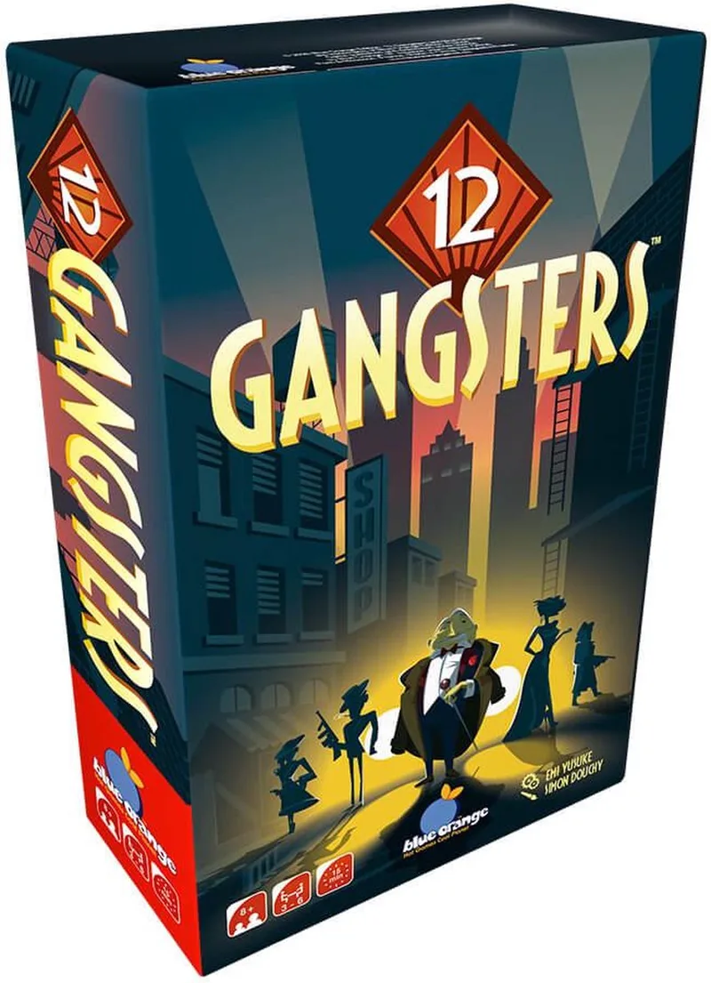 Blue Orange Games - 12 Gangsters - Behendigheidsspel - 3-6 Spelers - Geschikt vanaf 8 Jaar fra Geronimo Games – æske