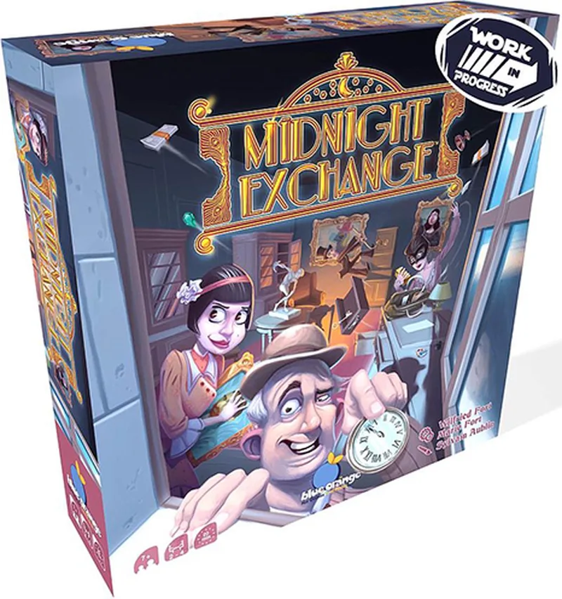 Blue Orange Games – Midnight Exchange – Steel, ruil & verzamel – Snel familiespel met veel interactie & gelijktijdig spelen – 2-4 Spelers – Vanaf 8 jaar from Geronimo Games – box
