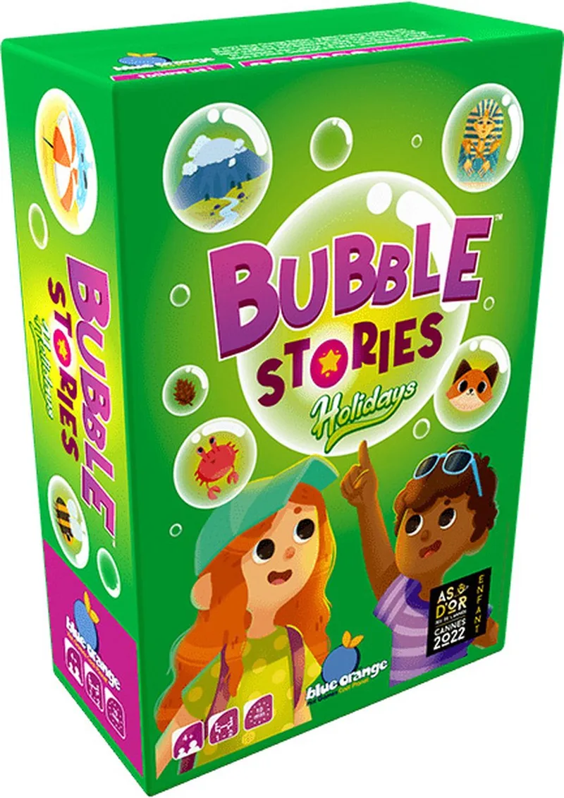 Bubble Stories Holidays - Geronimo Games - Blue Orange - Kaarspel - 1-2 Spelers - Geschikt Vanaf 4 Jaar fra Geronimo Games – æske