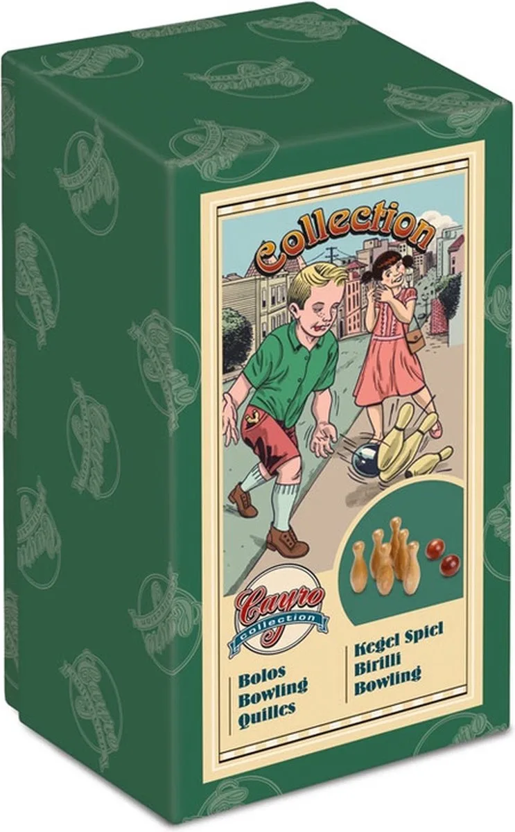 Cayro - Bowling Vintage - Miniatuur Bowlingspel - 1-8 Spelers - Geschikt vanaf 3 Jaar fra Geronimo Games – æske