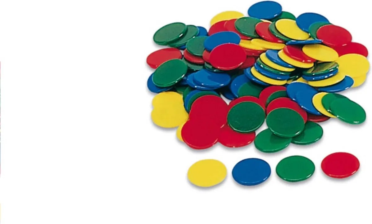 Cayro Pose Med 100 Farvede Jetoner 15 Mm fra Geronimo Games, Blå-udgave – æske