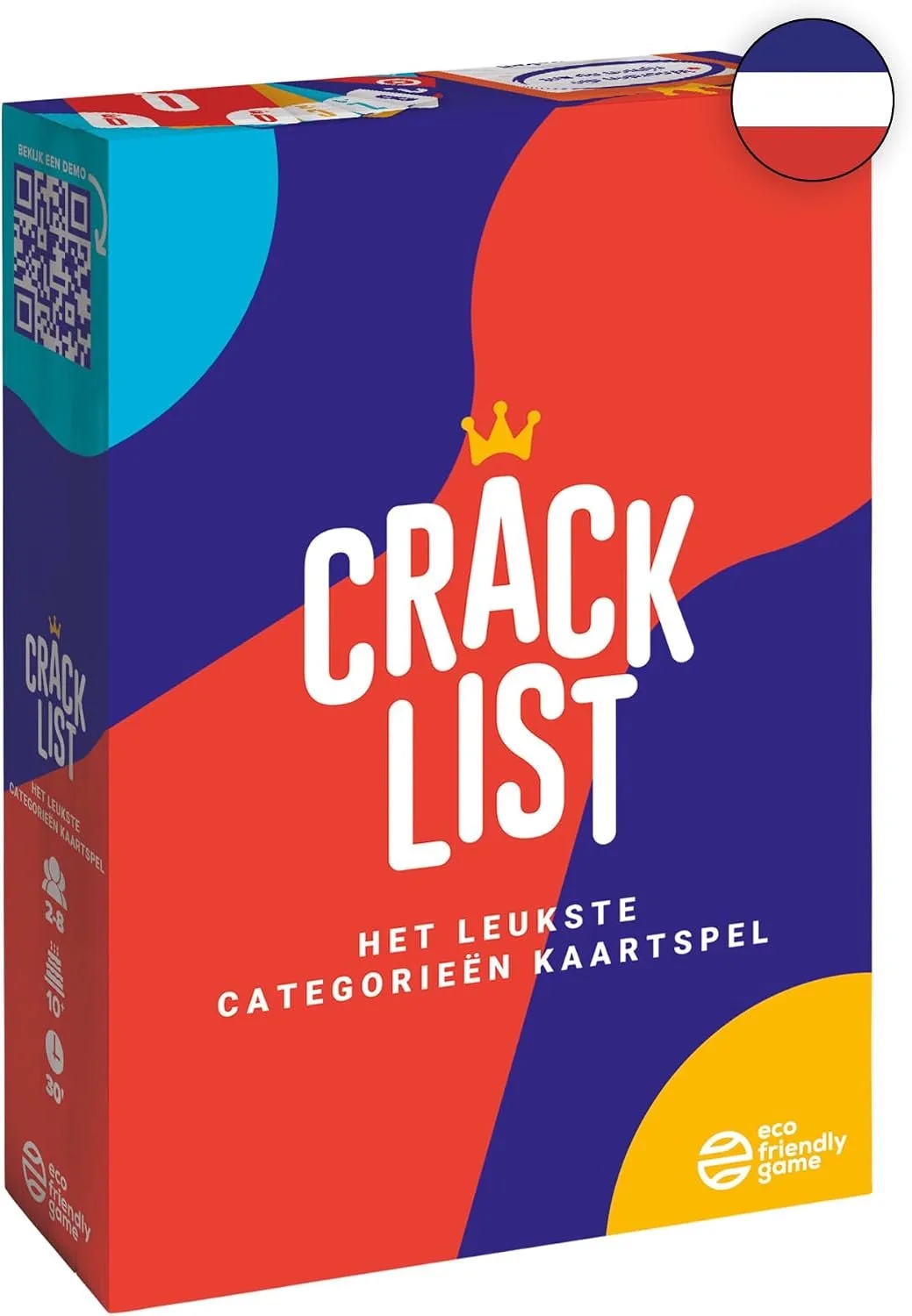 Crack List – Pim Pam Pet Kaartspel | Gezelschapsspel & Partyspel voor Familie | Categorieën Spel met Actiekaarten | 2–8 Spelers | Vanaf 10 Jaar | 30 Minuten | Nederlands de Geronimo Games – boîte