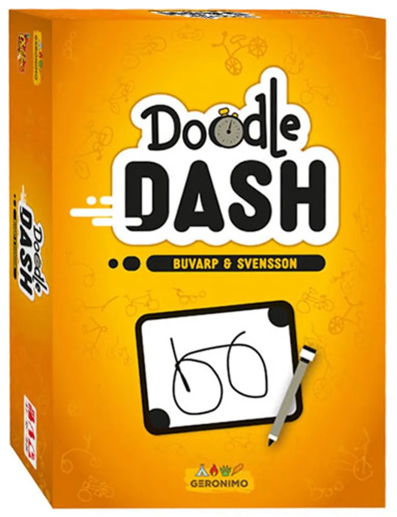 Doodle Dash - Geronimo Games - Tekenspel - Wedstrijdspel - 3-7 spelers - Vanaf 10 jaar fra Geronimo Games – æske