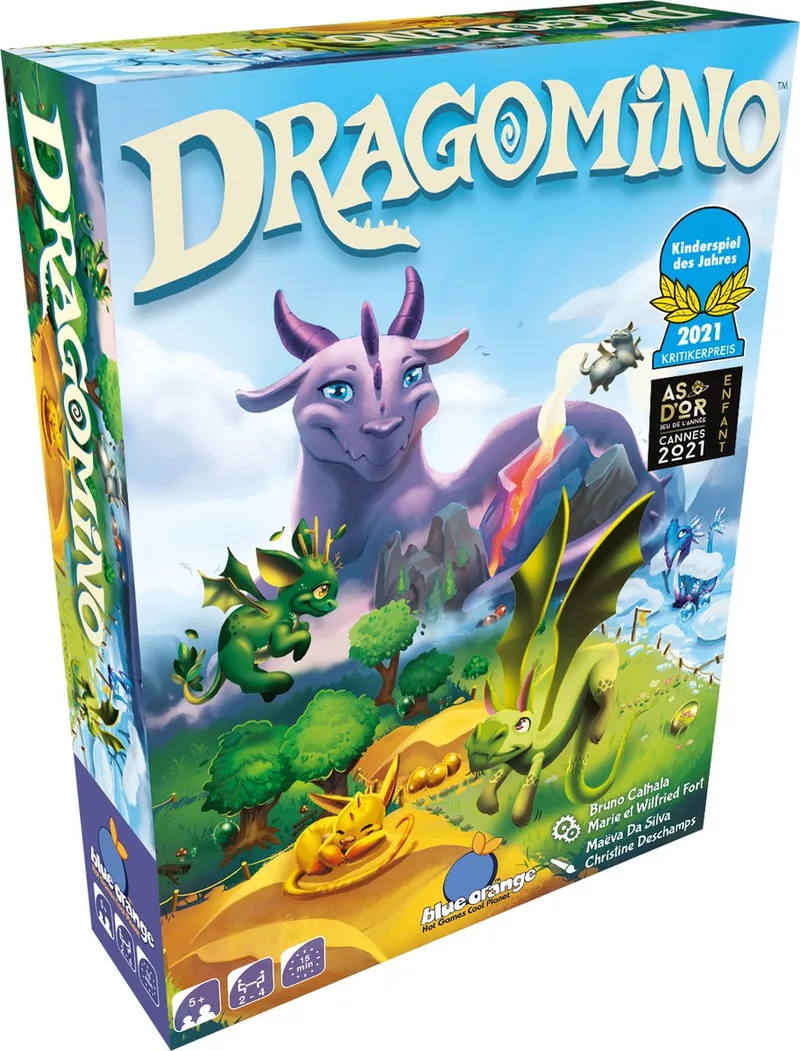Dragomino FR/NL - Geronimo Games - Blue orange - Familiespel - Vanaf 5 jaar oud - van 2 tot 4 spelers from Geronimo Games – box