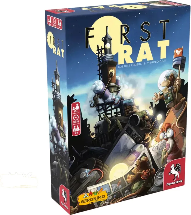 FIRST RAT NL - GERONIMO GAMES - STRATEGISCH SPEL - VANAF 10 JAAR - VAN 1 TOT 5 SPELERS from Geronimo Games – box