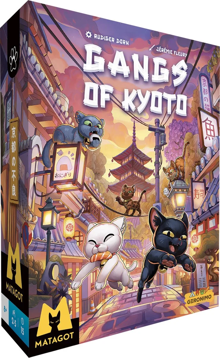 GANGS OF KYOTO FR - NL - GERONIMO GAMES - KAARTSPEL - VANAF 8 JAAR OUD - VAN 2 TOT 5 SPELERS - PUSH YOUR LUCK från Geronimo Games – kartong