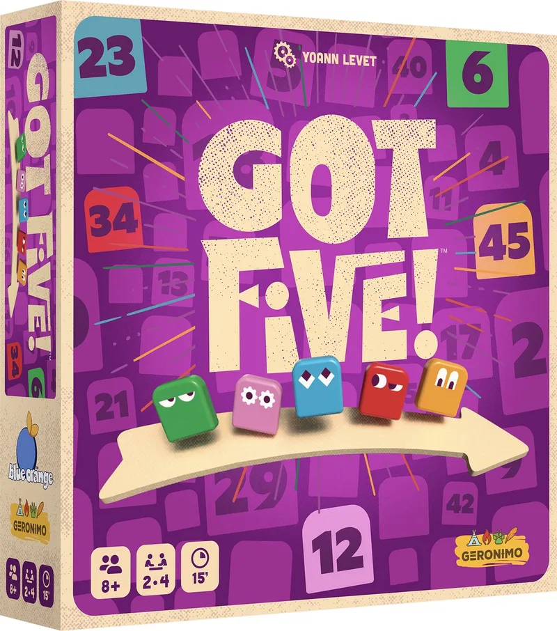 GOT FIVE ! - GERONIMO GAMES - BLUE ORANGE - Vanaf 8 jaar oud - van 2 tot 4 spelers - Deductiespel from Geronimo Games – box