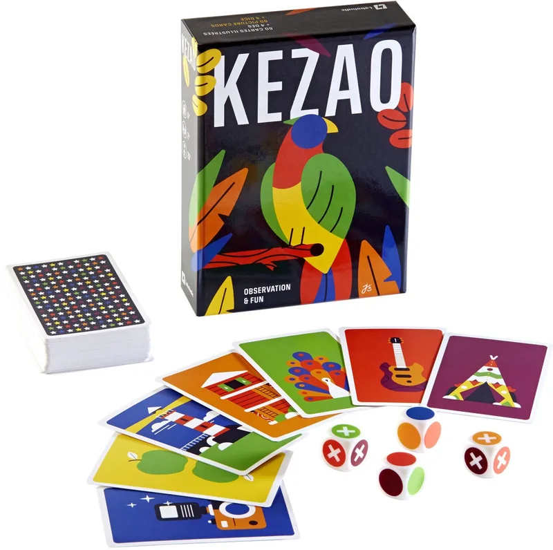 kaartspel Kezao kleurrijk snelheidsspel voor kinderen. från Geronimo Games – kartong