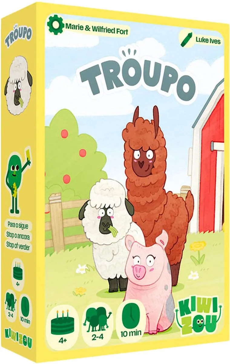 KiwiZou Kaartspel Troup from Geronimo Games – box