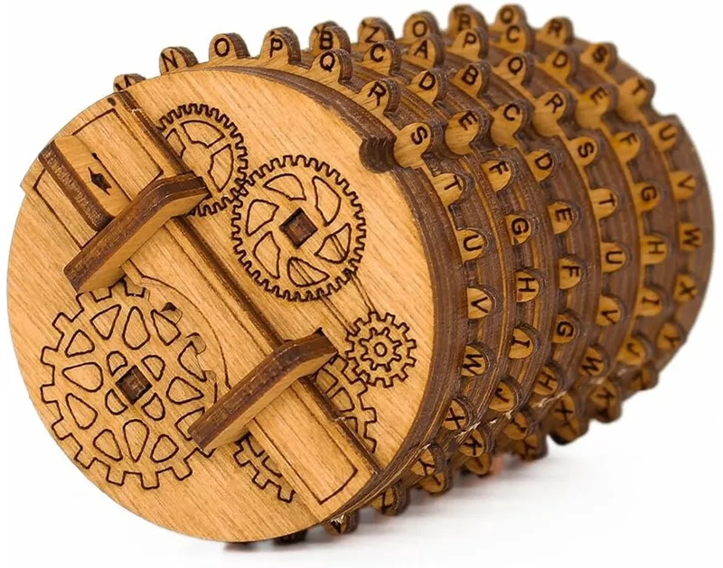 Kryptos - Cryptex Wooden Kit - Secret box - Puzzel - Geronimo Games - Idventure - Geschikt vanaf 14 Jaar from Geronimo Games – box
