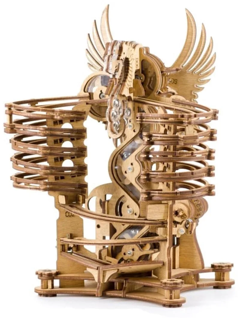 Marble Run Dragon - Secret box - Geronimo Games - Idventure Bouwpakket Knikkerbaan - Hout - 260 Onderdelen en 15 Metalen Knikkers - Geschikt vanaf 14 Jaar - from Geronimo Games – box