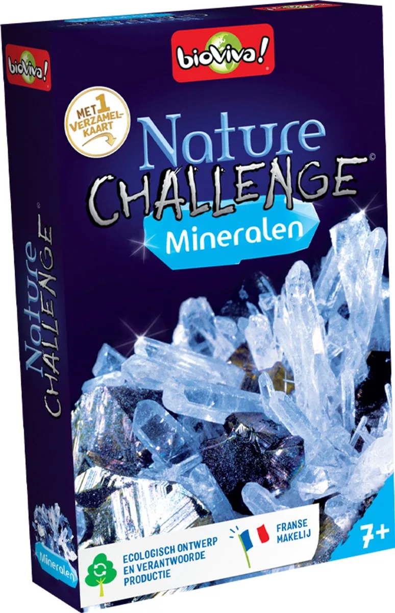 NATURE CHALLENGE - MINERALEN - GERONIMO GAMES - Bioviva - Kaartspel - van 7 jaar oud - collectie kaart fra Geronimo Games – æske