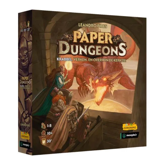 Paper Dungeons van Geronimo Games – doos