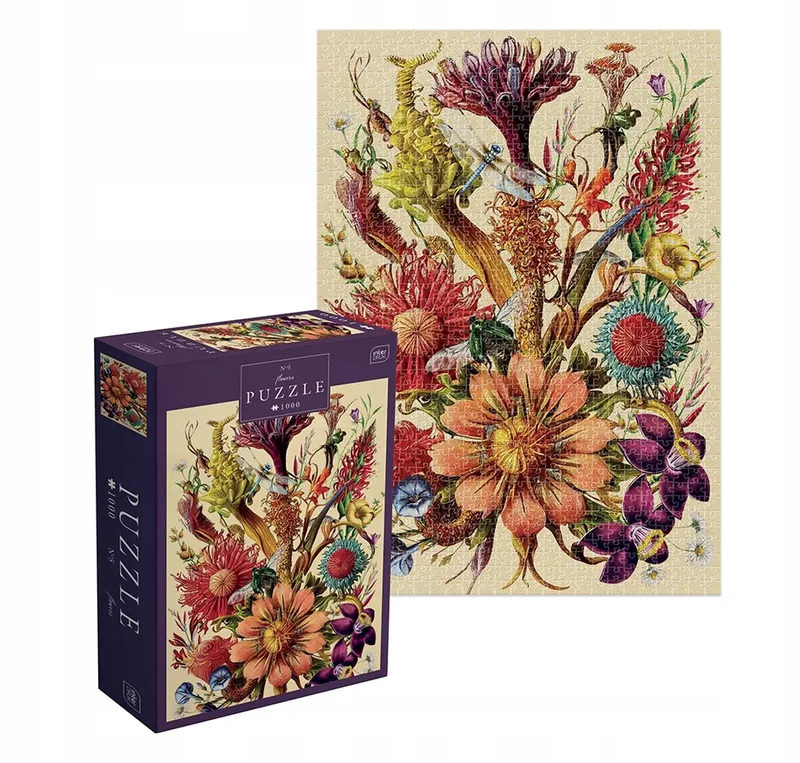 PUZZLE - 1000 STUKJES - Interdruk Puzzel Bloemen 5 de Geronimo Games, édition Multi-coloured – boîte