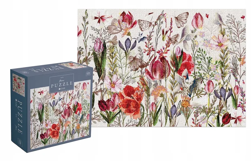 PUZZLE - 500 STUKJES - Interdruk Puzzel Bloemen 5 - Mooie Bloemen van Geronimo Games, editie Meerkleurig – doos