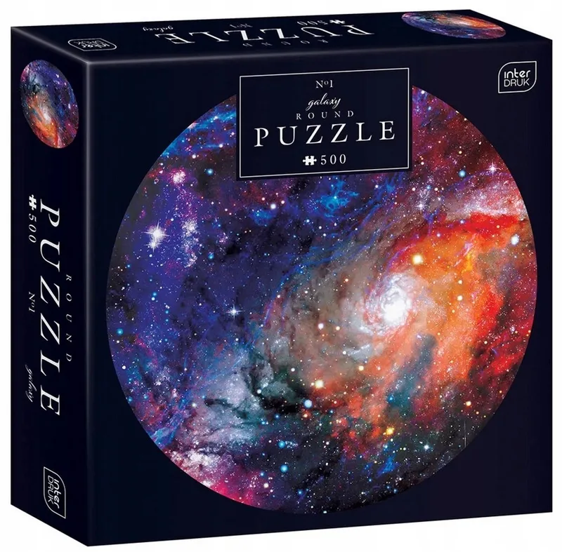 PUZZLE - Galaxy Ronde Puzzel 500 Stuk - INTERDRUK from Geronimo Games, Multi-coloured edition – box