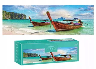 PUZZLE - Interdruk Panorama Puzzle 1000 studies - "Around the World" - INTERDRUK van Geronimo Games, editie Meerkleurig – doos 1 van 2