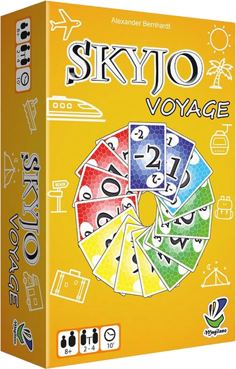 SKYJO VOYAGE - MAGILANO - GERONIMO GAMES - KAARTSPEL - REISPEL - VANAF 8 JAAR OUD fra Geronimo Games – æske