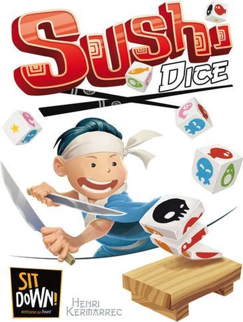 Sushi Dice - GERONIMO GAMES - Sit Down - vanaf 6 jaar oud - van 2 tot 6 spelers fra Geronimo Games, Meerkleurig-udgave – æske