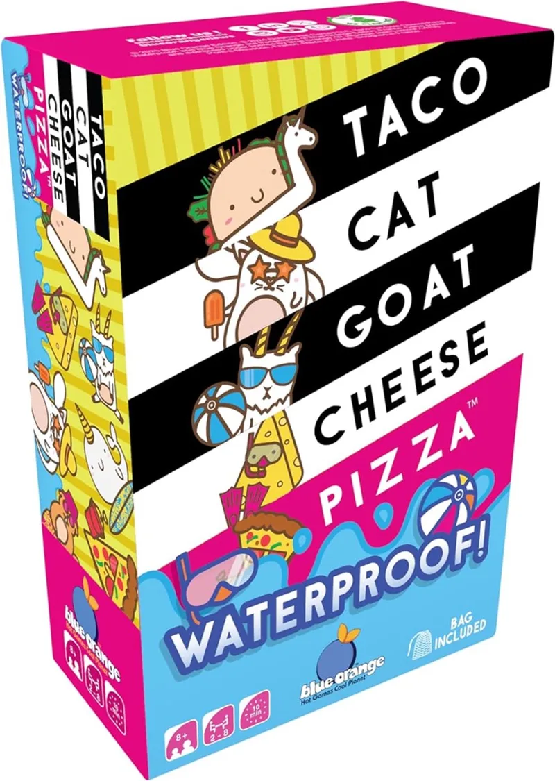 Taco Cat Goat Cheese Pizza Waterproof - kaartspel - BLUE ORANGE - VANAF 8 JAAR - VAN 2 TOT 8 SPELERS from Geronimo Games – box
