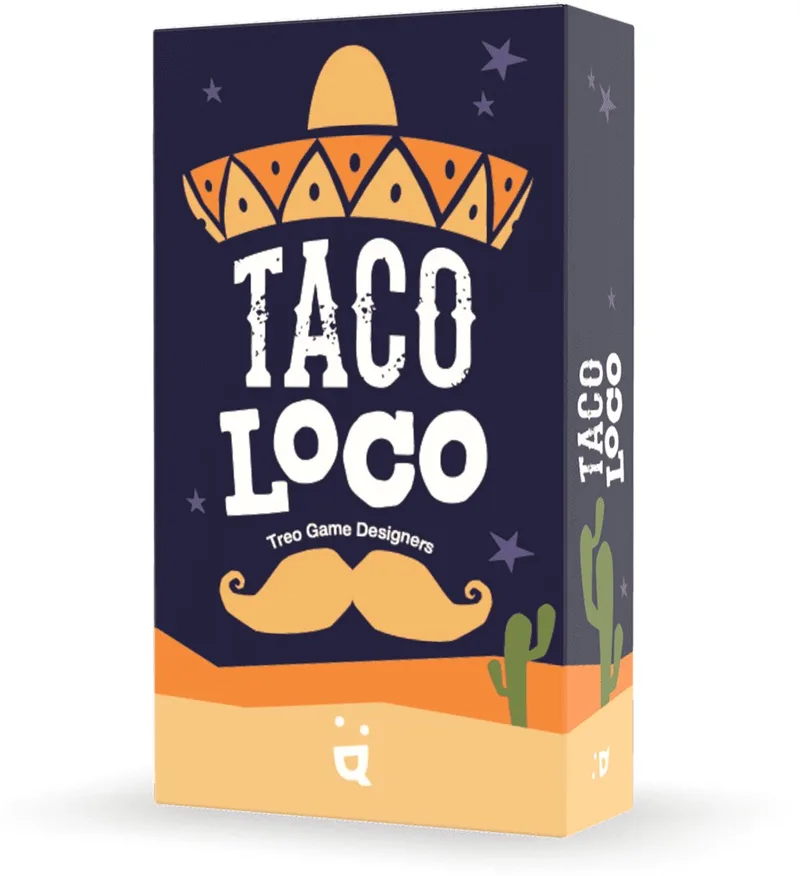 TACO LOCO - GERONIMO GAMES - HELVETIQ - POCKET GAME - KAARTSPEL - VANAF 7 JAAR OUD - VAN 2 TOT 5 SPELERS fra Geronimo Games – æske