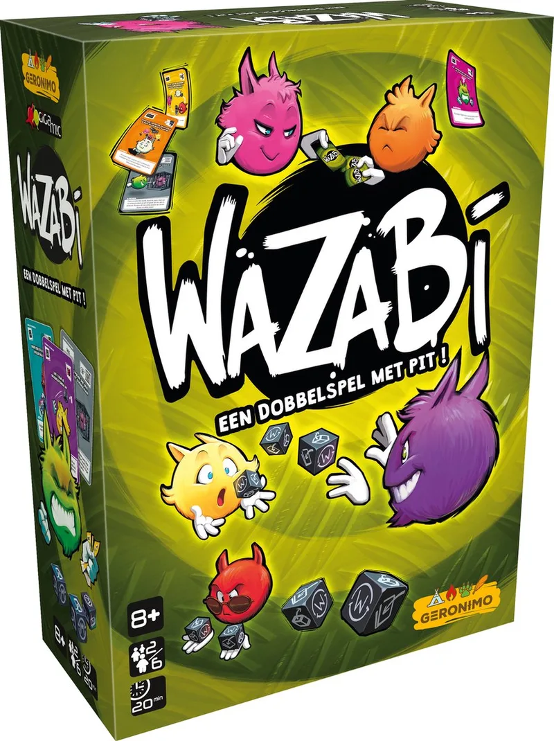 Wazabi - Dobbelspel - Familiespel - 2 tot 6 spelers - 8+ from Geronimo Games, Groen edition – box