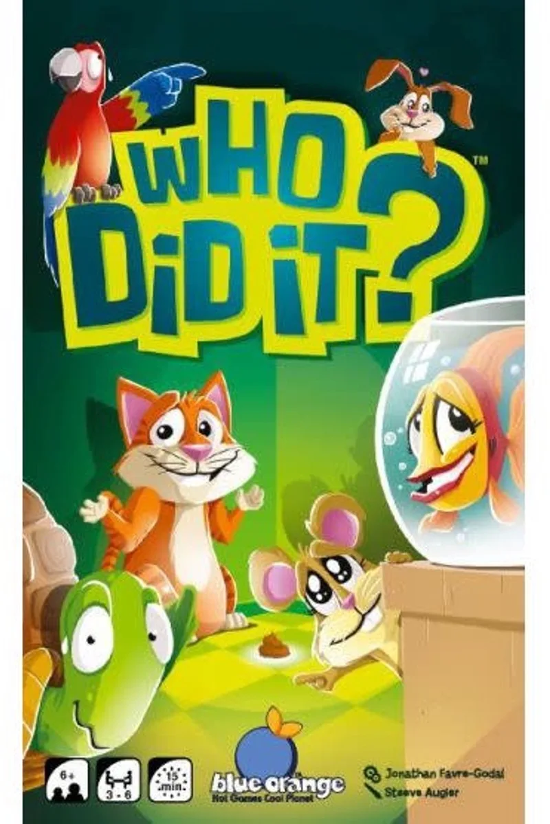 Who Did It? - GERONIMO GAMES - Blue Orange - kaartspel - kinderspel - vanaf 6 jaar oud - van 3 tot 6 spelers de Geronimo Games – boîte