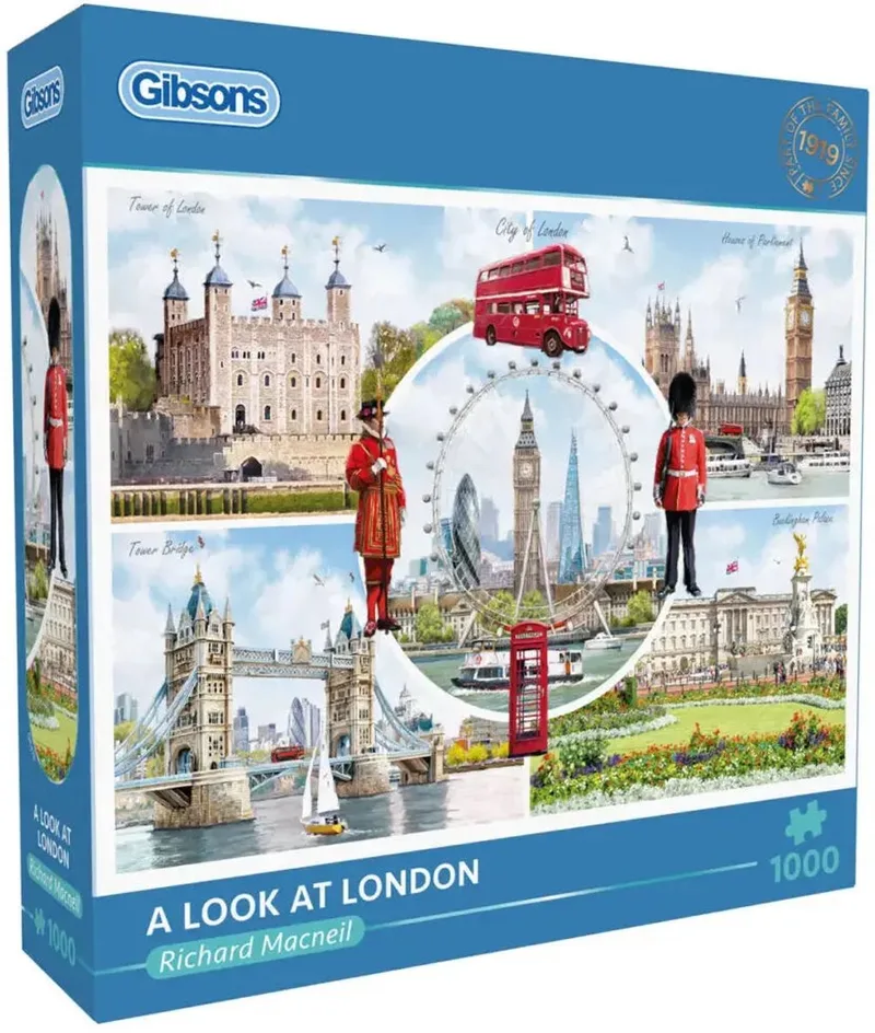 A Look At London Puzzel 1000 Stukjes van Gibsons, editie Meerkleurig – doos