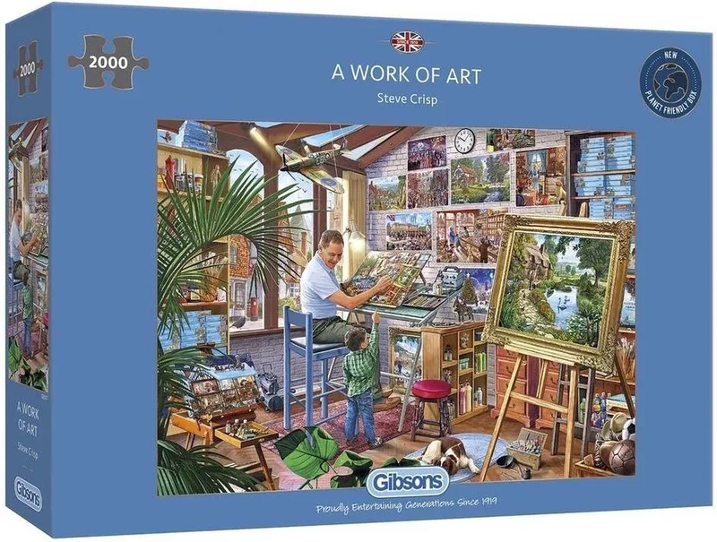 A Work of Art Puzzel (2000 stukjes) van Gibsons – doos