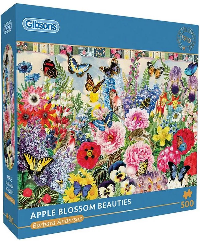 Apple Blossom Beauties (door Barbara Anderson) - 500 stukjes 48×34cm (b×h) - Legpuzzel voor volwassenen from Gibsons, Multicolour edition – box