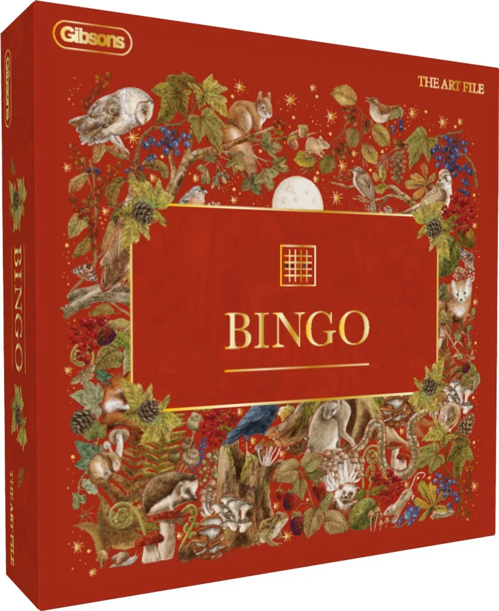 Bingo spel - Luxe familie bordspel met natuurthema. de Gibsons, édition Multicolore – boîte