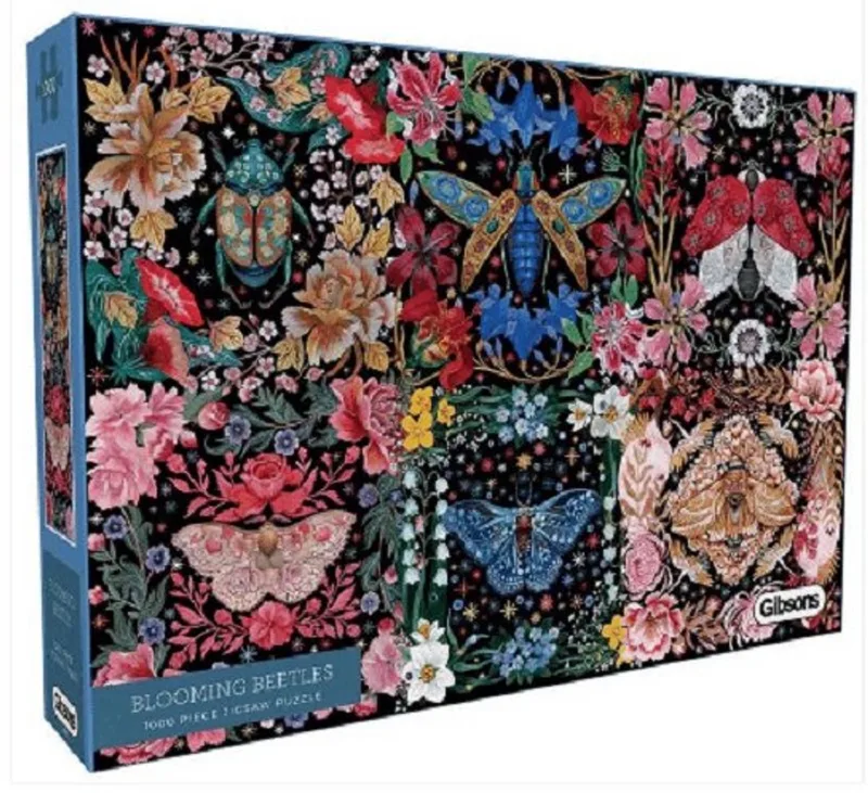 Blooming Beetles (door Maria Matos) - 1000 stukjes 68×49cm (b×h) - Legpuzzel voor volwassenen van Gibsons, editie Meerkleurig – doos