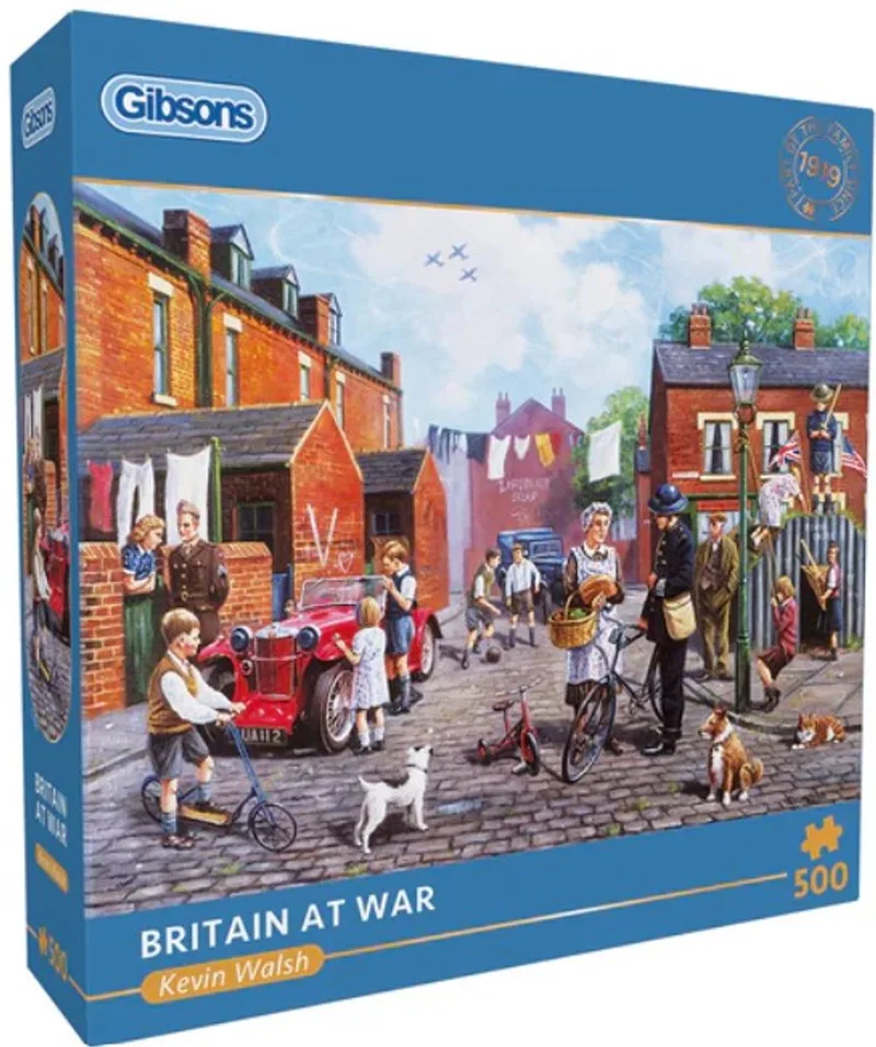 Britain at War (door Kevin Walsh) - 500 stukjes 48×34cm (b×h) - Legpuzzel voor volwassenen from Gibsons, Multicolour edition – box