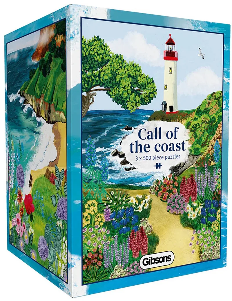 Call of the Coast (door Abby Jacobs) - 3×500 stukjes 48×34cm (b×h) - Legpuzzel voor volwassenen from Gibsons, Multicolour edition – box