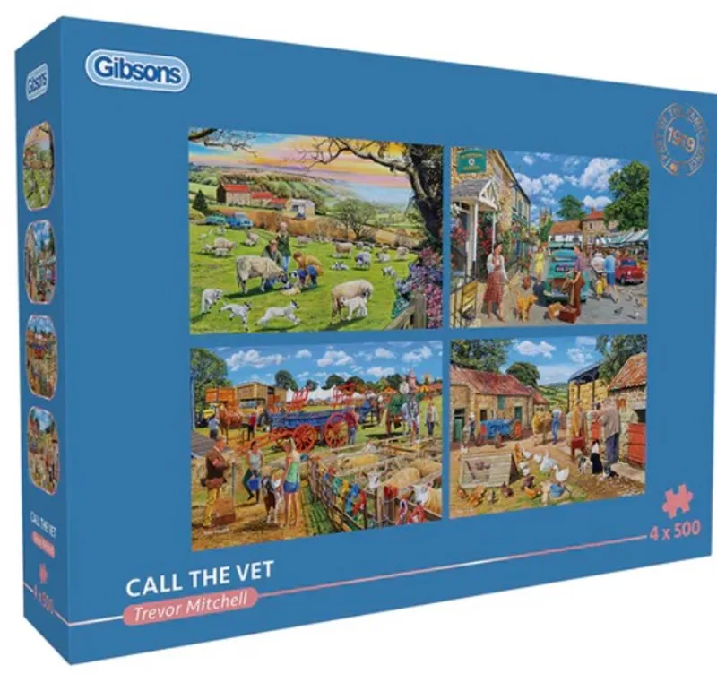 Call the Vet (door Trevor Mitchell) - 4×500 stukjes 48×34cm (b×h) - Legpuzzel voor volwassenen from Gibsons, Multicolour edition – box