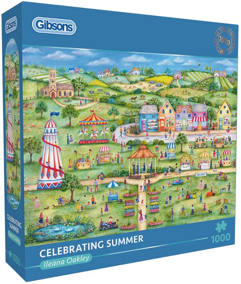 Celebrating Summer (door Ileana Oakley) - 1000 stukjes 68×49cm (b×h) - Legpuzzel voor volwassenen van Gibsons, editie Meerkleurig – doos