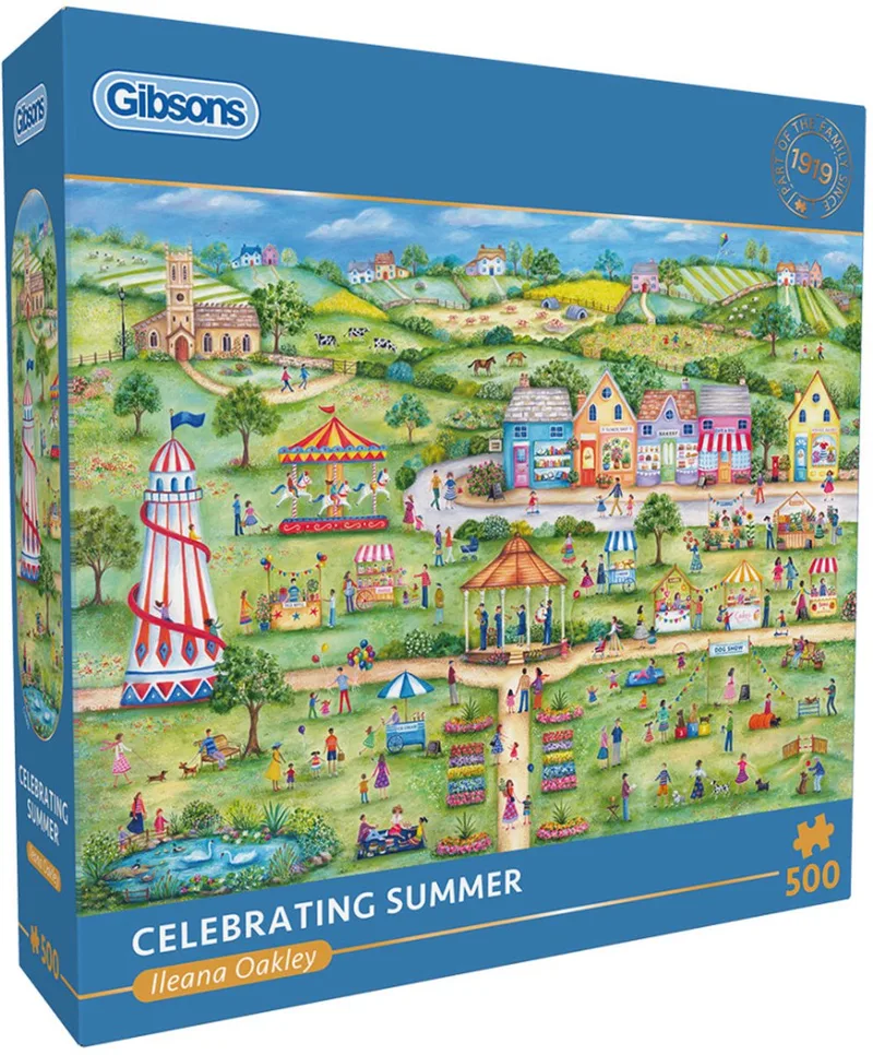 Celebrating Summer (door Ileana Oakley) - 500 stukjes 48×34cm (b×h) - Legpuzzel voor volwassenen from Gibsons, Multicolour edition – box