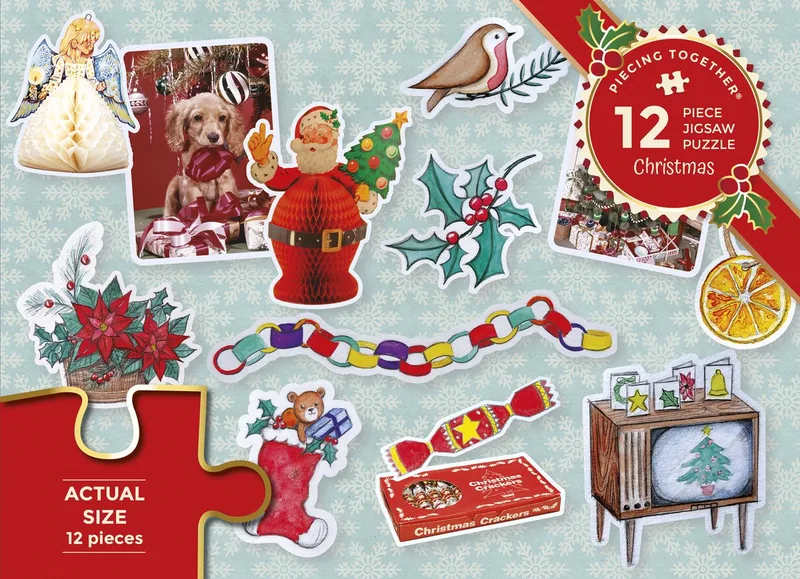 Christmas Puzzel (12 stukjes) van Gibsons, editie Meerkleurig – doos