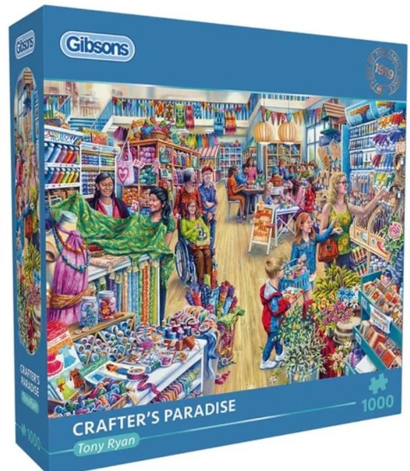 Crafter's Paradise (door Tony Ryan) - 1000 stukjes 68×49cm (b×h) - Legpuzzel voor volwassenen from Gibsons, Multicolour edition – box