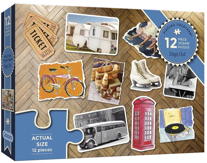 Days Out - Piecing Together Puzzel (12 stukjes) van Gibsons, editie Meerkleurig – doos