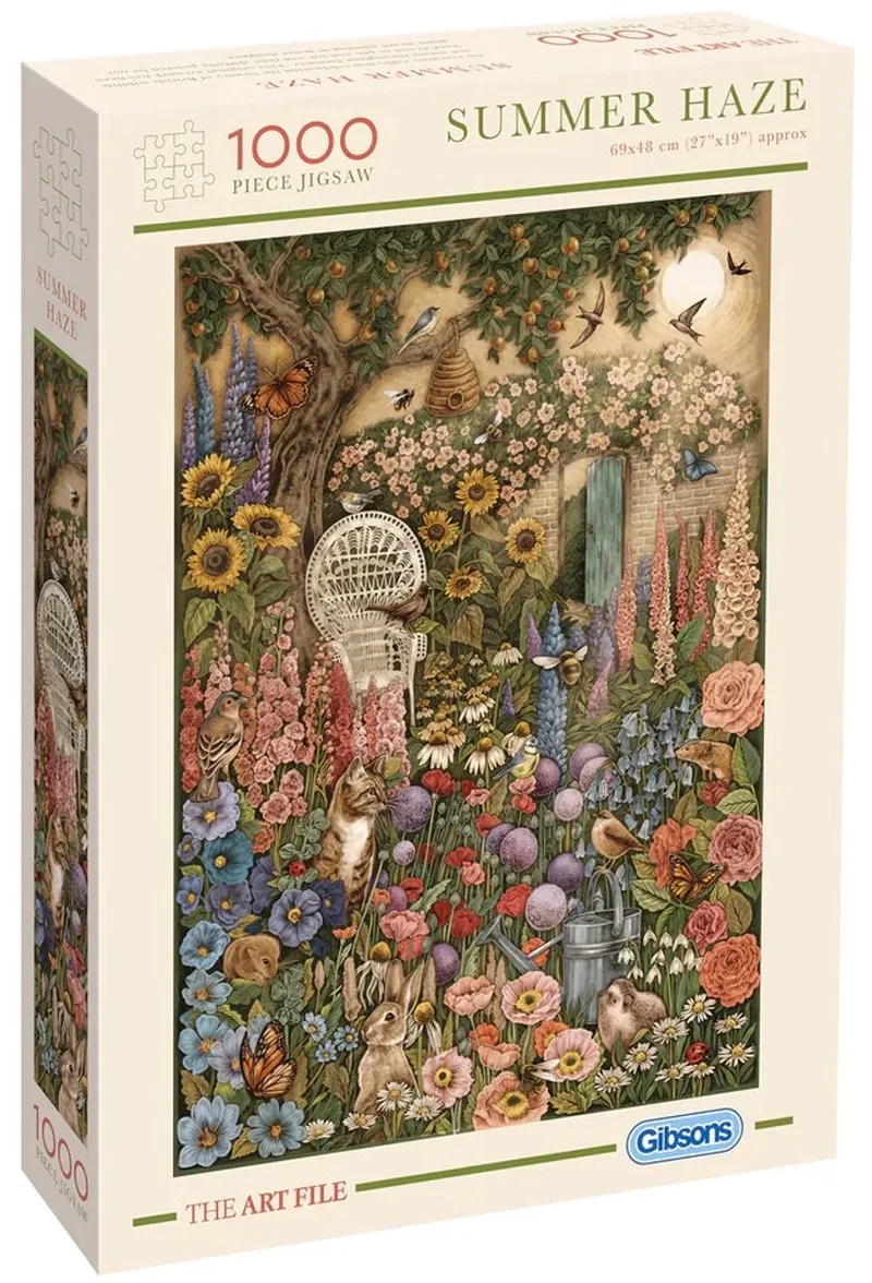 (door The Art File) - 1000 stukjes 48×69cm (b×h) - Legpuzzel voor volwassenen from Gibsons, Summer Haze edition – box