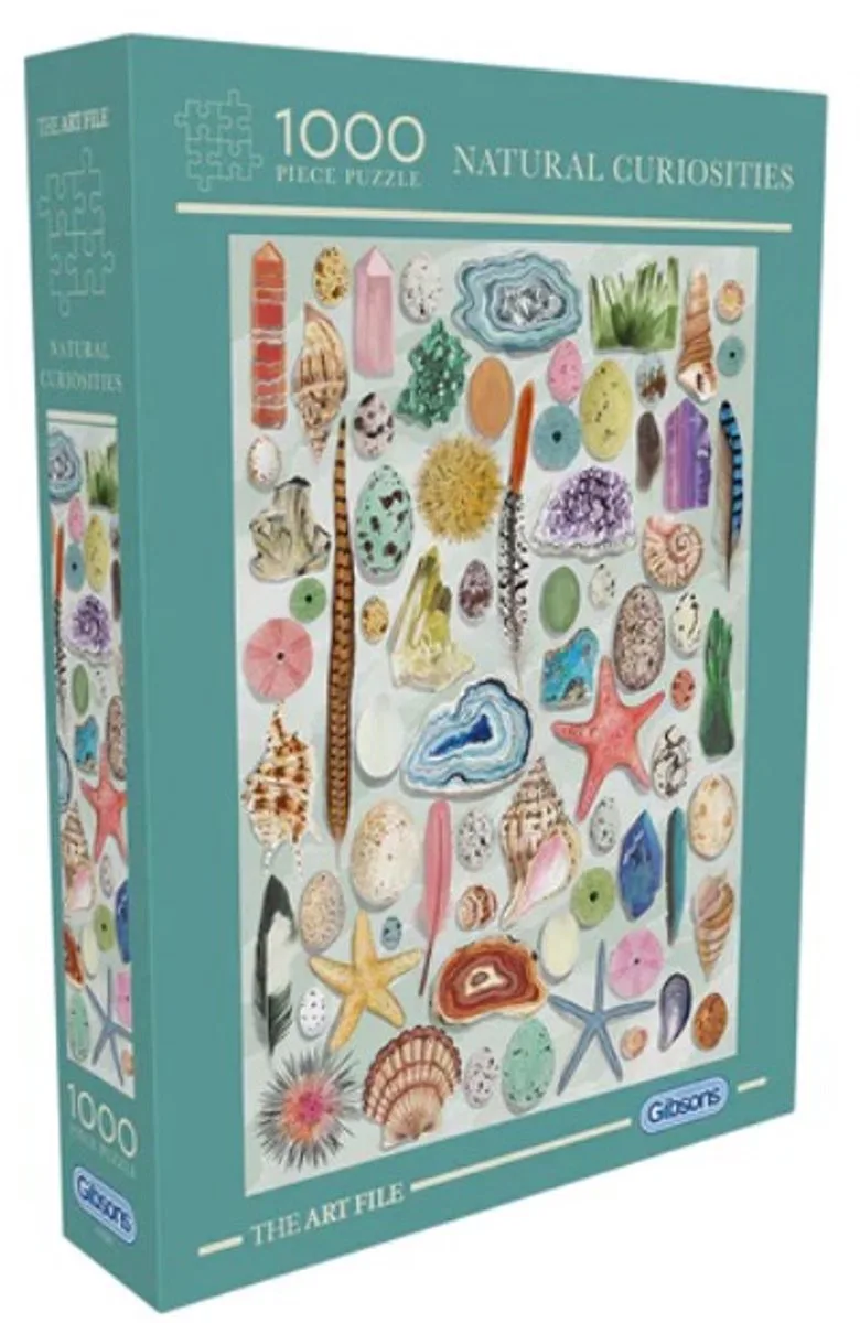 (door The Art File) - 1000 stukjes 48×69cm (b×h) - Legpuzzel voor volwassenen fra Gibsons, Natural Curiosities-udgave – æske