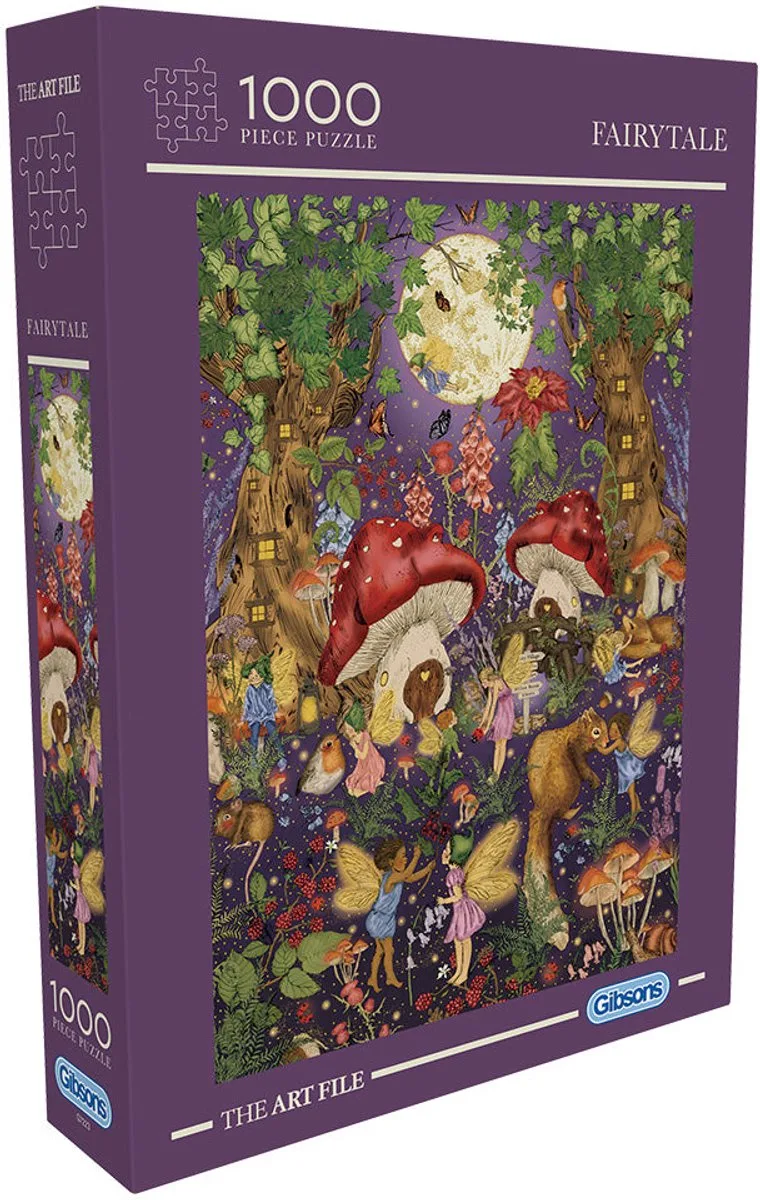 (door The Art File) - 1000 stukjes 49×68cm (b×h) - Legpuzzel voor volwassenen from Gibsons, Fairytale edition – box