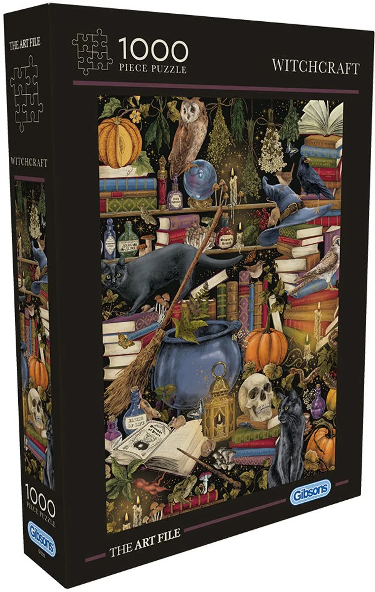 (door The Art File) - 1000 stukjes 49×68cm (b×h) - Legpuzzel voor volwassenen from Gibsons, Witchcraft edition – box