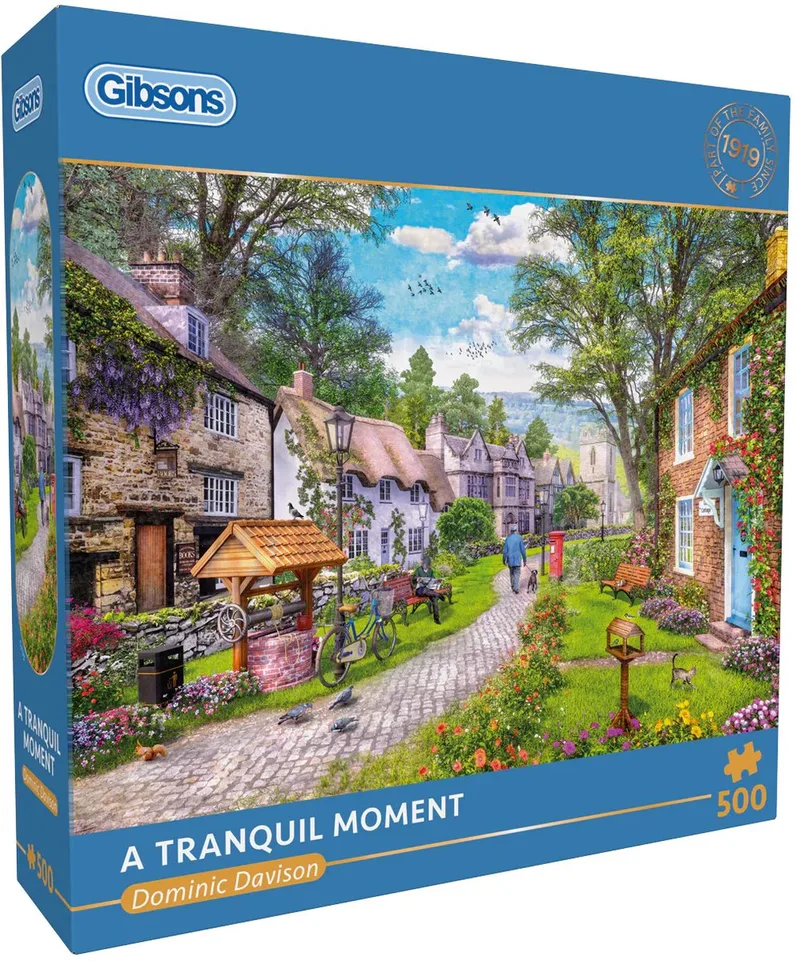Een Rustig Moment ("A Tranquil Moment") - Dominic Davison - 500 stukjes - 48×34cm - Legpuzzel voor Volwassenen from Gibsons, Multicolour edition – box