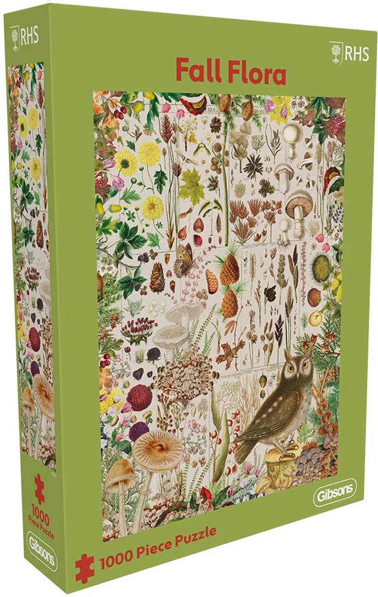 Fall Flora - 1000 stukjes 49×68cm (b×h) - Legpuzzel voor volwassenen van Gibsons, editie Meerkleurig – doos