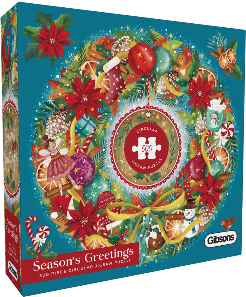 Farmer Christmas (door Marcello Corti) - 500XL stukjes 49×49cm (b×h) - Legpuzzel voor volwassenen van Gibsons, editie Meerkleurig – doos