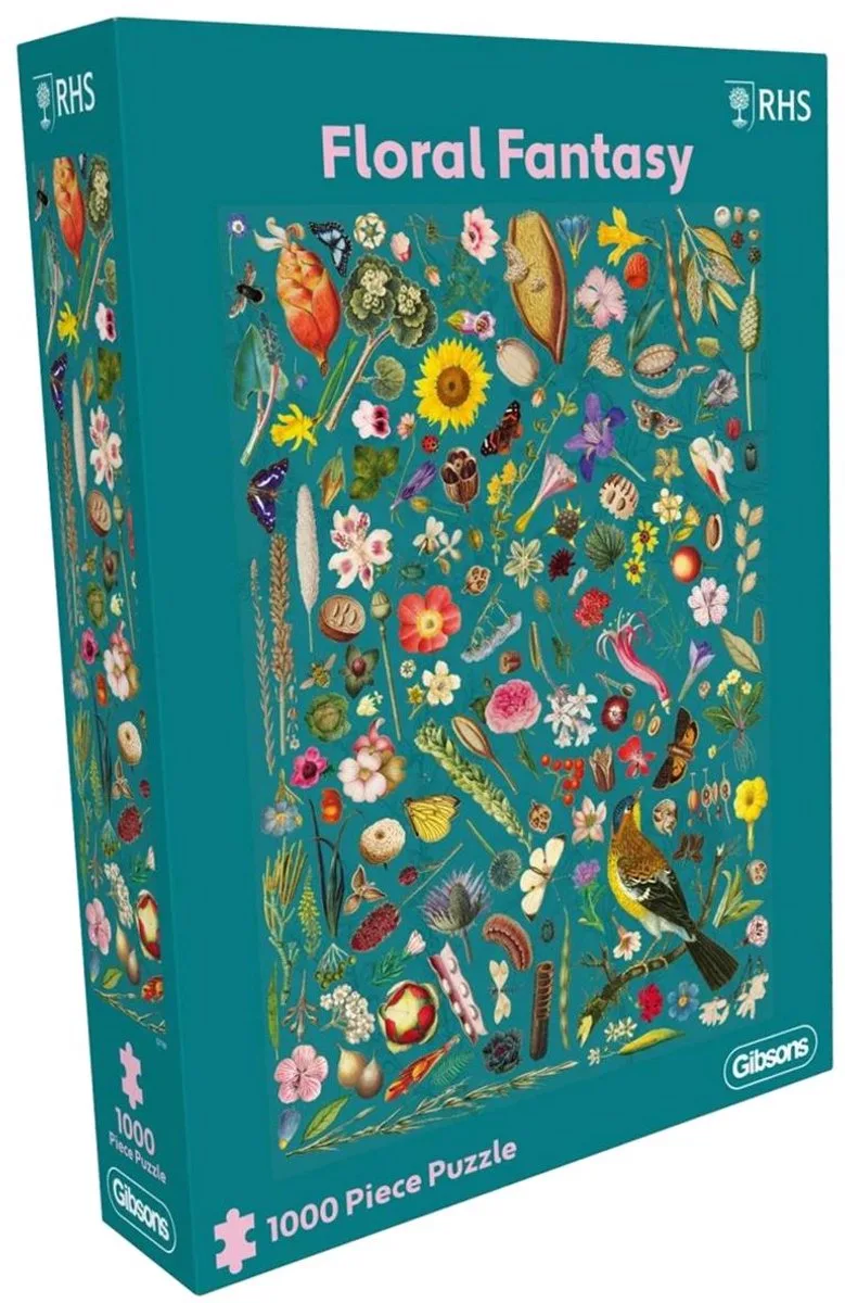 Floral Fantasy Puzzel 1000 Stukjes - Kwaliteit & Duurzaam de Gibsons, édition Multicolore – boîte